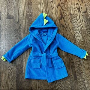 OshKosh B’Gosh blue dinosaur toddler robe, size OS